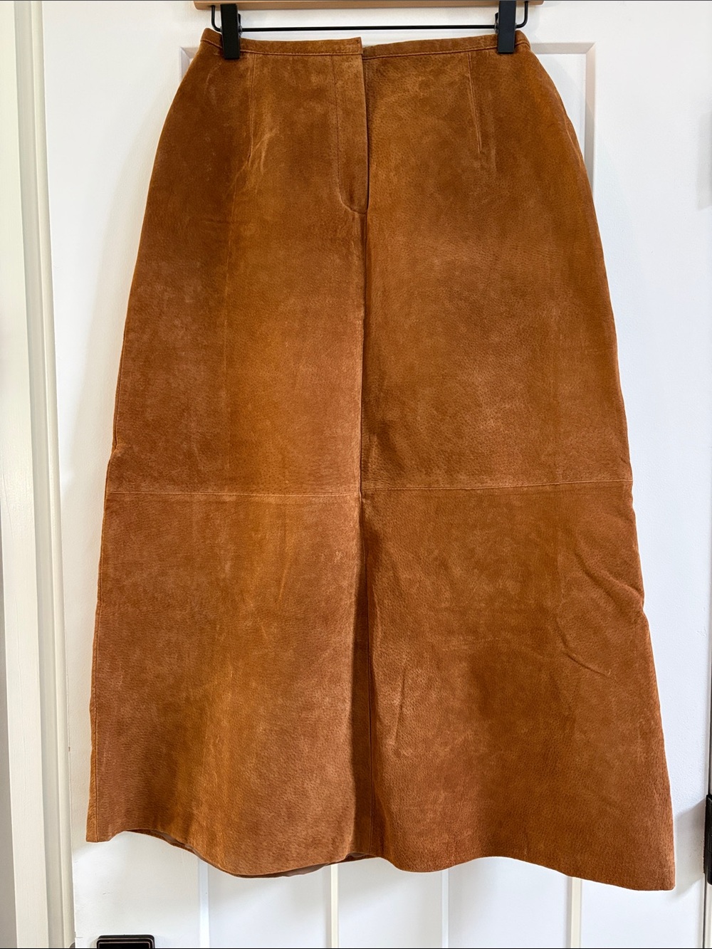 Bagatelle Cognac Suede Maxi Skirt - Picture 2 of 8